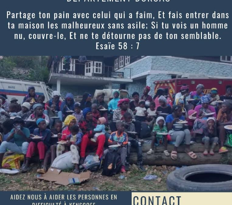L’Église Adventiste Hermon de Kenscoff vient en aide aux déplacés en difficulté dans la commune